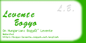 levente bogyo business card